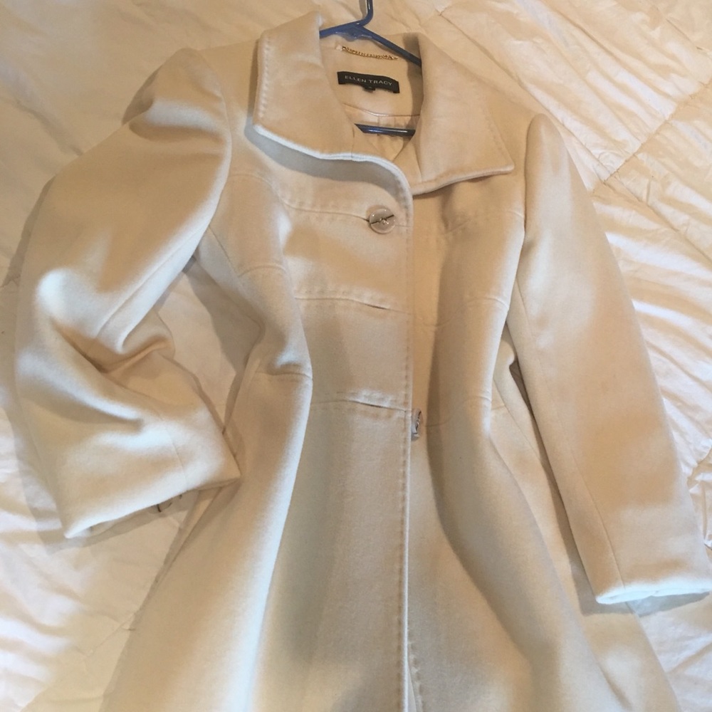 EUC Ellen Tracy long wool coat.